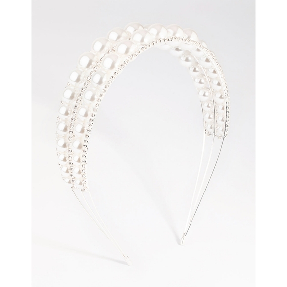 Lovisa 2 layer pearl headband - Picture 3 of 5